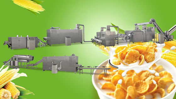 Máy làm vảy ngô Siemens PLC SS 300kg / giờ