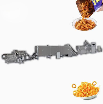 Phiên bản Tiếng Anh SUS304 Snack Extruder Machine Continuou Automatic
