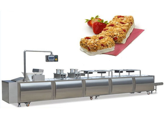 Máy làm bánh granola PLC Siemens / Dây chuyền sản xuất bánh ngũ cốc đậu phộng 300~500kg/giờ