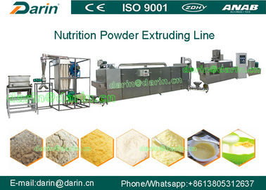 Thép không rỉ dinh dưỡng Máy chế biến thực phẩm bột Extruder với hai trục vít Extruder