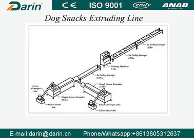 SUS304 Chất liệu Chó Snacks / Pet Treats Chó Thực phẩm Máy đùn Extruder với Motor WEG