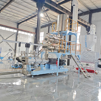 Máy ép vít đôi cho dây chuyền sản xuất đồ ăn nhẹ cá chó thú cưng