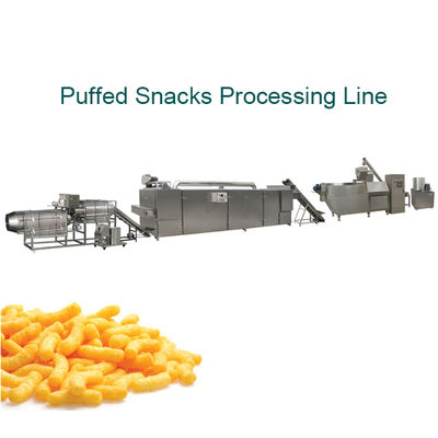 Dây chuyền máy đùn đôi bánh ngô Puffed Snacks