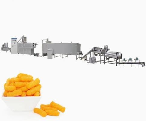 Dây chuyền máy đùn đôi bánh ngô Puffed Snacks