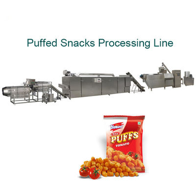 Dây chuyền máy đùn đôi bánh ngô Puffed Snacks