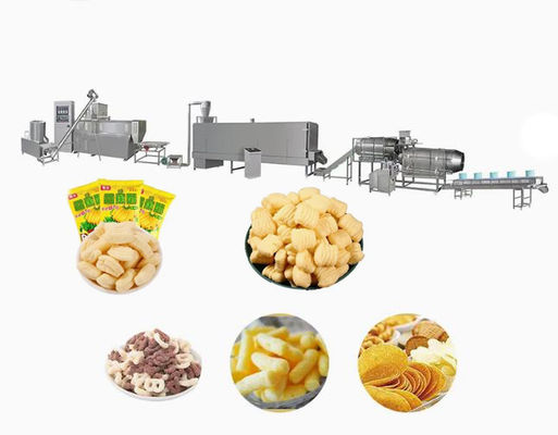 Corn Puff Snack Making Machine Giải trí Snack chế biến 12 tháng