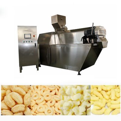 Corn Rice Wheat Wheat Máy ép đùn Puff Snack cho vòng hành tây / thực phẩm đầy lõi