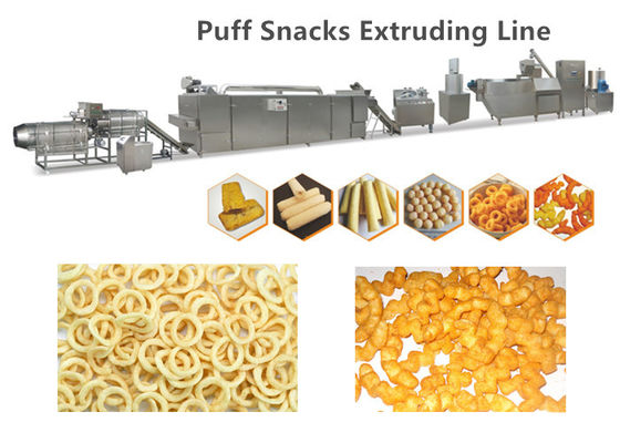 Tốc độ nhanh Công suất cao Puff Snack Máy Thực phẩm Corn Puff Ăn vặt Làm