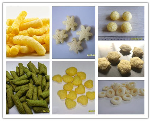 Twin Screw Thực phẩm Extruder Machine Onion Ring Ngô Snacks Dây chuyền sản xuất với CE Approved
