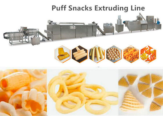 Bền Puff Puff Máy thực phẩm Máy đùn thực phẩm Cheese Ball / Corn Puff Snacks Làm