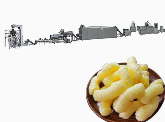 Twin Screw Bột mì Corn Puff Thực phẩm Snack Extruder Machine