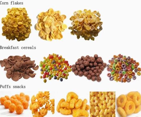 Giấy chứng nhận CE Chips And Snacks Máy ép bột ngô SS304 380v 50hz 400-500kg/h