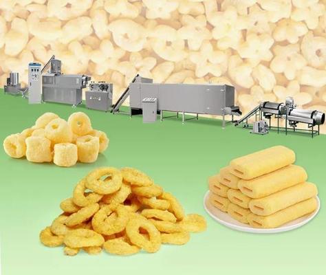 Năng suất cao Năng suất trung bình Năng suất Corn Puff Snack Extruder Máy / Thiết bị