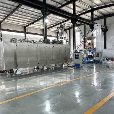 Dây chuyền sản xuất thức ăn khô cho thú cưng công suất lớn bằng thép không gỉ với hai trục vít 200kw 1000kg/giờ