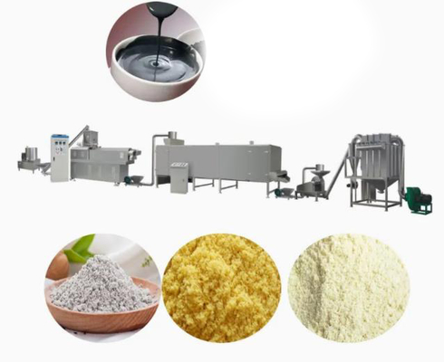 Hoàn toàn tự động thức ăn trẻ em dinh dưỡng bột dây chuyền sản xuất / ép đùn làm máy móc với CE