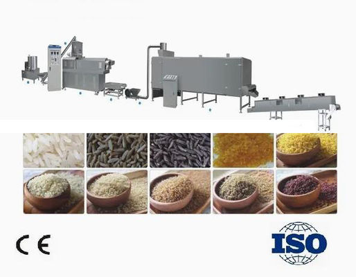Máy ép đùn thực phẩm / Dây chuyền sản xuất lúa gạo nhân tạo hoàn chỉnh tự nhiên
