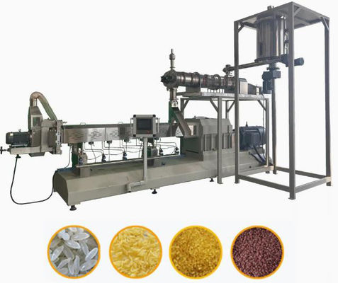 Máy ép đùn thực phẩm / Dây chuyền sản xuất lúa gạo nhân tạo hoàn chỉnh tự nhiên