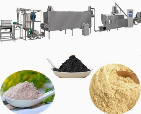 Năng suất cao tự động vật liệu thép không gỉ với hình dạng khác nhau của đùn thực phẩm đôi vít đùn dòng