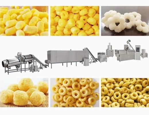 Snack Crispy Chips / Screw / Shell / Fried Pellets Snack Extruder Machine