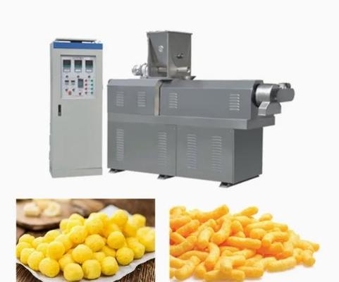 Snack Crispy Chips / Screw / Shell / Fried Pellets Snack Extruder Machine