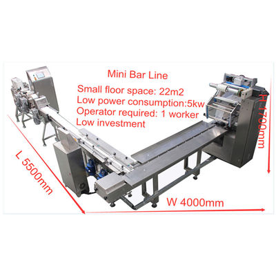 Máy làm thanh ngũ cốc 150mm 90 chiếc / phút với máy cắt