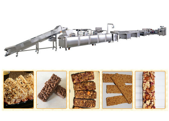Thanh ngũ cốc bằng thép không gỉ Máy làm thanh Granola Máy cắt cán