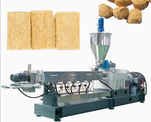 Công nghiệp Soya Nuggets Extruder Stainless Steel Hiệu suất cao