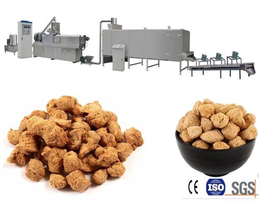 Protein đậu nành tự động hoàn chỉnh / Máy làm thịt đậu nành Thép vô định hình 304