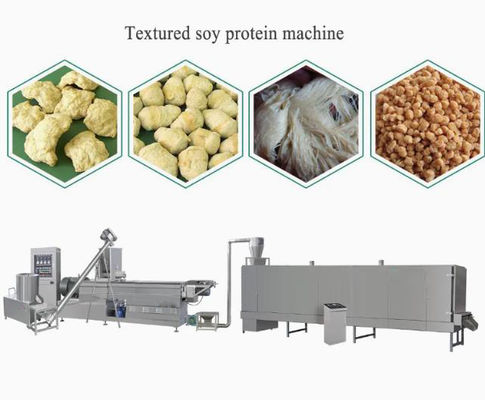 Textured Fiber Nhà hàng Snack Thực phẩm Extruder Process Line, Thiết kế độc đáo, dịch vụ 5 sao