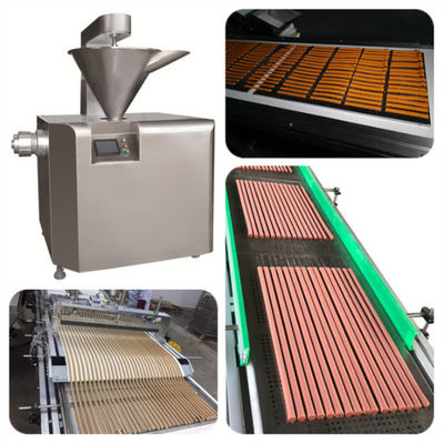 Dải thịt chó Máy ép đùn lạnh Thức ăn cho chó Dây chuyền đùn dải thịt