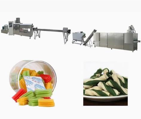 Dây chuyền sản xuất nhai SS 100KW PET cho sức khỏe răng của chó