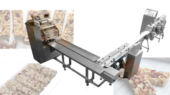 Máy cắt thanh hạt mini Granola 2.2kw Full Line Wiith Packer