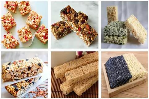 Các kích cỡ khác nhau và hình dạng Snacks Làm Máy DRC-55 thanh ngũ cốc Bar Hình thành Máy / máy móc