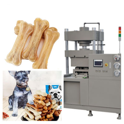 Điều khiển PLC Dây chuyền sản xuất thức ăn cho vật nuôi bằng thủy lực để ép xương Rawhide