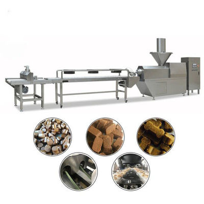 Thịt Jerky Thịt mềm Chó nhai Dây chuyền sản xuất thức ăn cho vật nuôi Siemens PLC