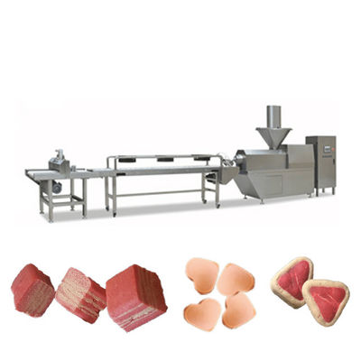 Thịt Jerky Thịt mềm Chó nhai Dây chuyền sản xuất thức ăn cho vật nuôi Siemens PLC