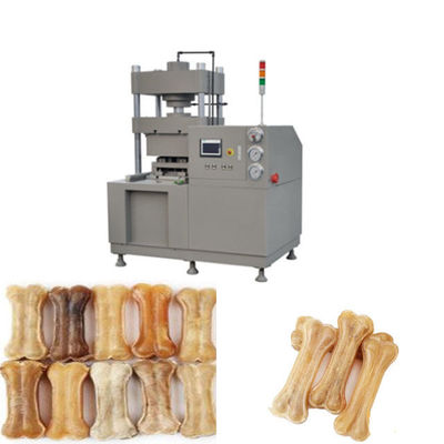 Năng suất cao Tự động hóa máy thức ăn cho chó để ép da / xương thô