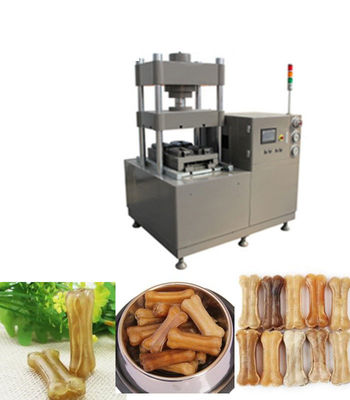 Năng suất cao Tự động hóa máy thức ăn cho chó để ép da / xương thô
