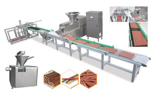 Đầy đủ tự động Max 100% thịt Pet Jerky Snacks Making Machine lạnh ép đùn