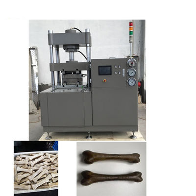 Dây chuyền sản xuất thức ăn vật nuôi thủy lực cường độ cao Nguyên liệu da / xương ép cho chó