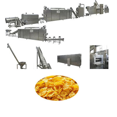 Ngũ cốc Bột làm máy nghiền Dây chuyền chế biến snack Màn hình cảm ứng PLC của Siemens