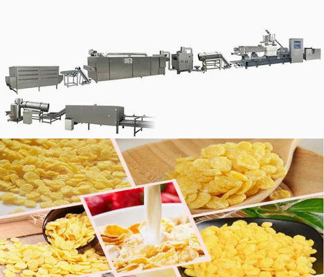 Dây chuyền sản xuất dây chuyền sản xuất snack bằng thép không gỉ cho ngũ cốc / ngũ cốc ngô