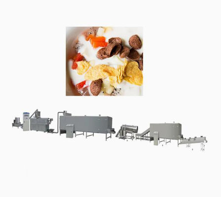 Dây chuyền sản xuất Bánh vòng ngũ cốc / Ngũ cốc bắp Corn Flakes tiêu chuẩn CE