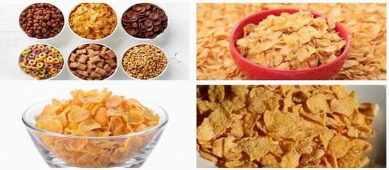Dây chuyền sản xuất Bánh vòng ngũ cốc / Ngũ cốc bắp Corn Flakes tiêu chuẩn CE