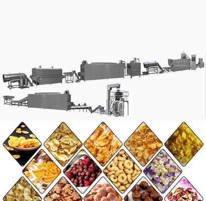 Bánh Ngô Ăn sáng Sản xuất Snack Line được trang bị Máy Đóng Gói