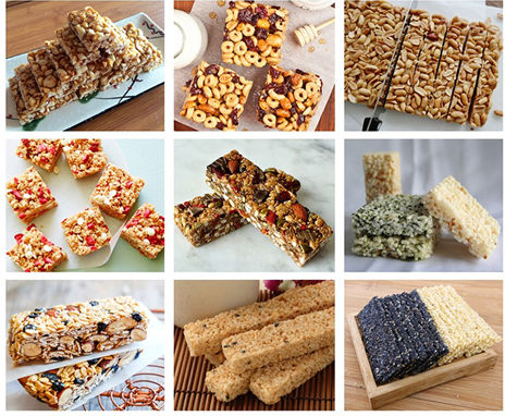Dây chuyền cắt thanh ngũ cốc Granola bằng thép không gỉ 304 600kg / giờ