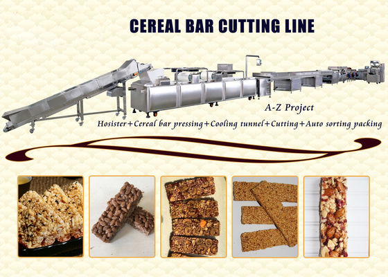 Máy cắt thanh Granola SS 304 Điều khiển màn hình cảm ứng PTFE PLC