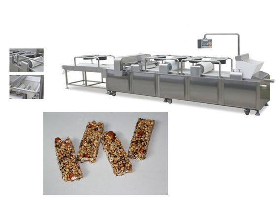 Máy làm ngũ cốc bằng thép không gỉ Dây chuyền sản xuất / Snack thanh phẳng Loại DRC-75