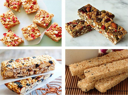 Máy làm bánh kẹo gạo phồng tiêu chuẩn SUS cho thanh ngũ cốc