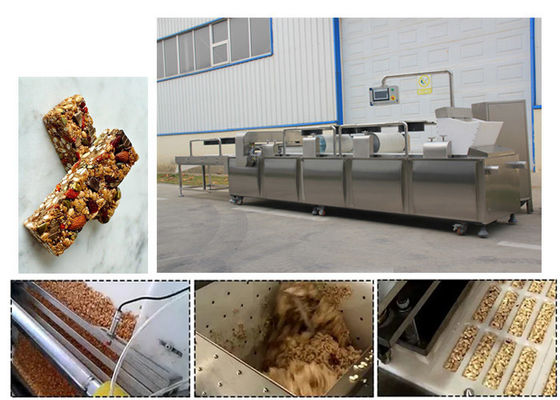 Máy làm thanh ngũ cốc có công suất cao khỏe mạnh Muesli Bar Máy cắt thanh Granola